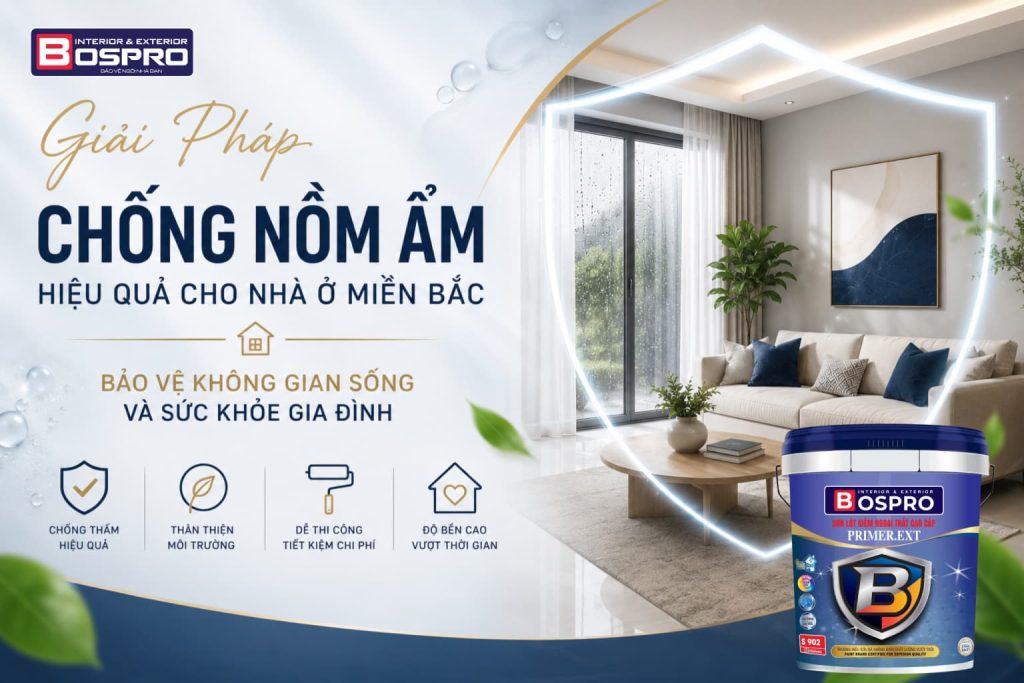 Giải Pháp chống nồm ẩm hiệu quả cho nhà ở Miền Bắc