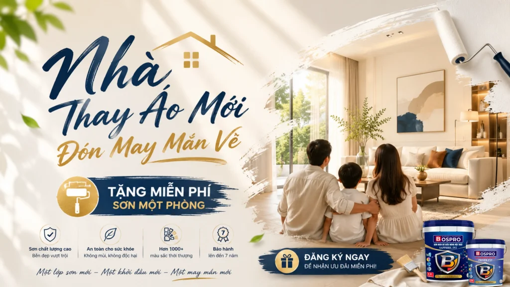 nhà thay áo mới đón may mắn về