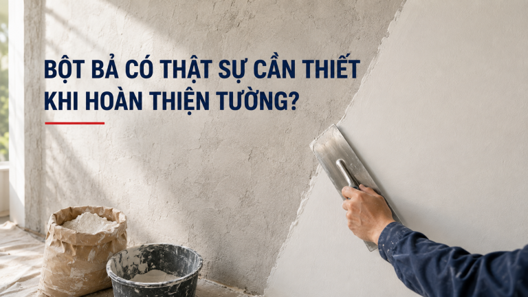 Bột bả có thật sự cần thiết khi hoàn thiện tường?
